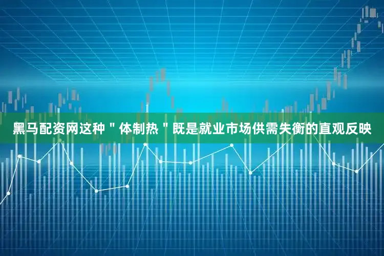 黑马配资网这种＂体制热＂既是就业市场供需失衡的直观反映